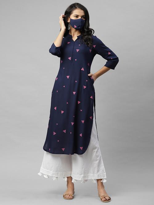 women's straight kurta - 17998011 - Standard Image - 0