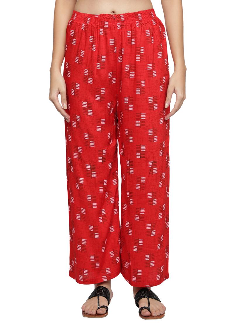 mid rise printed palazzo - 18005280 - Zoom Image - 0