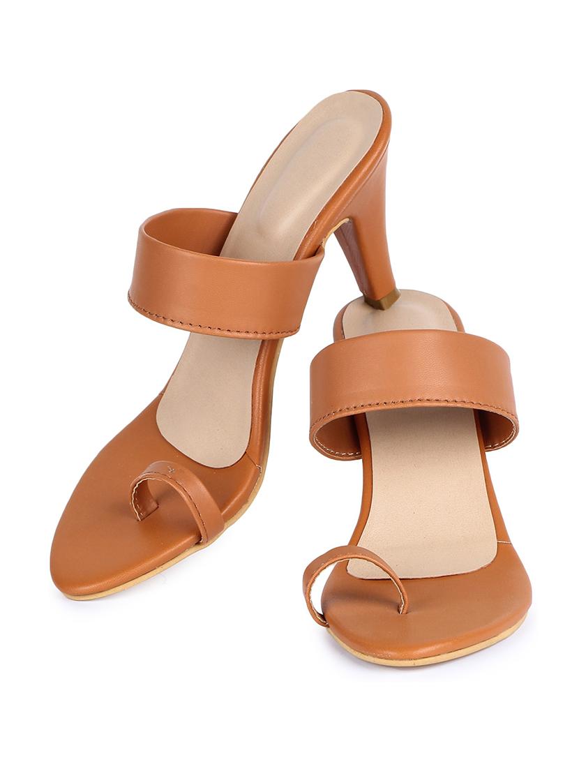 tan one toe sandal - 18005338 - Standard Image - 4