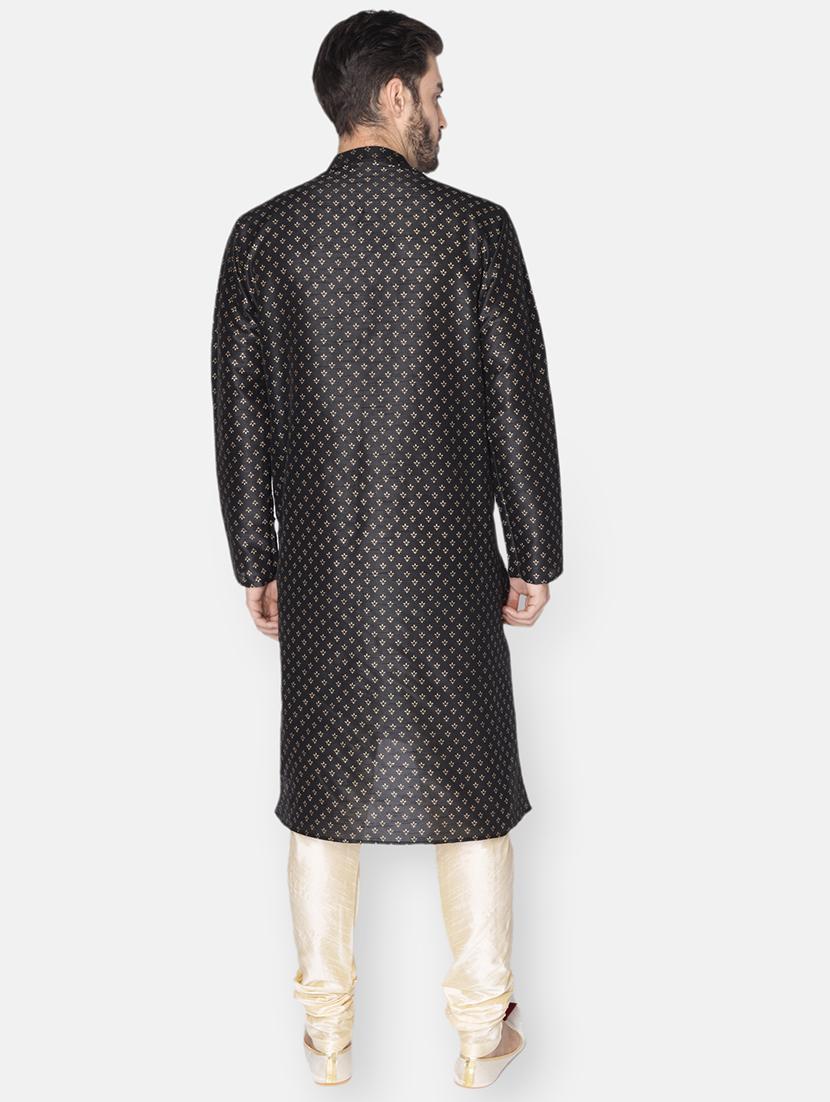 black printed long kurta - 18019529 - Zoom Image - 3