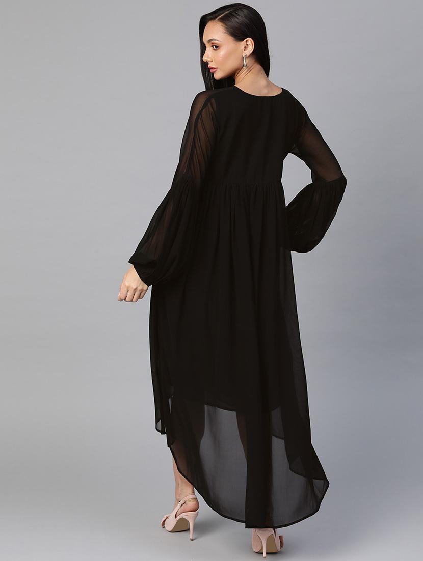 women's high low solid dress - 18024256 - Zoom Image - 2