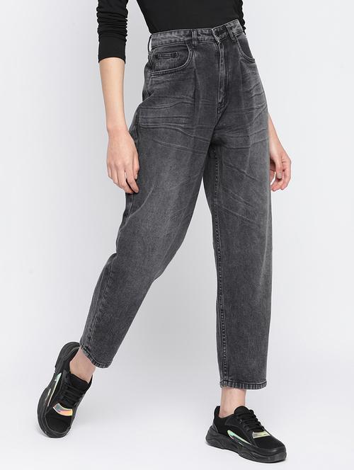 women's plain mom fit jeans - 18029117 -  Standard Image - 0