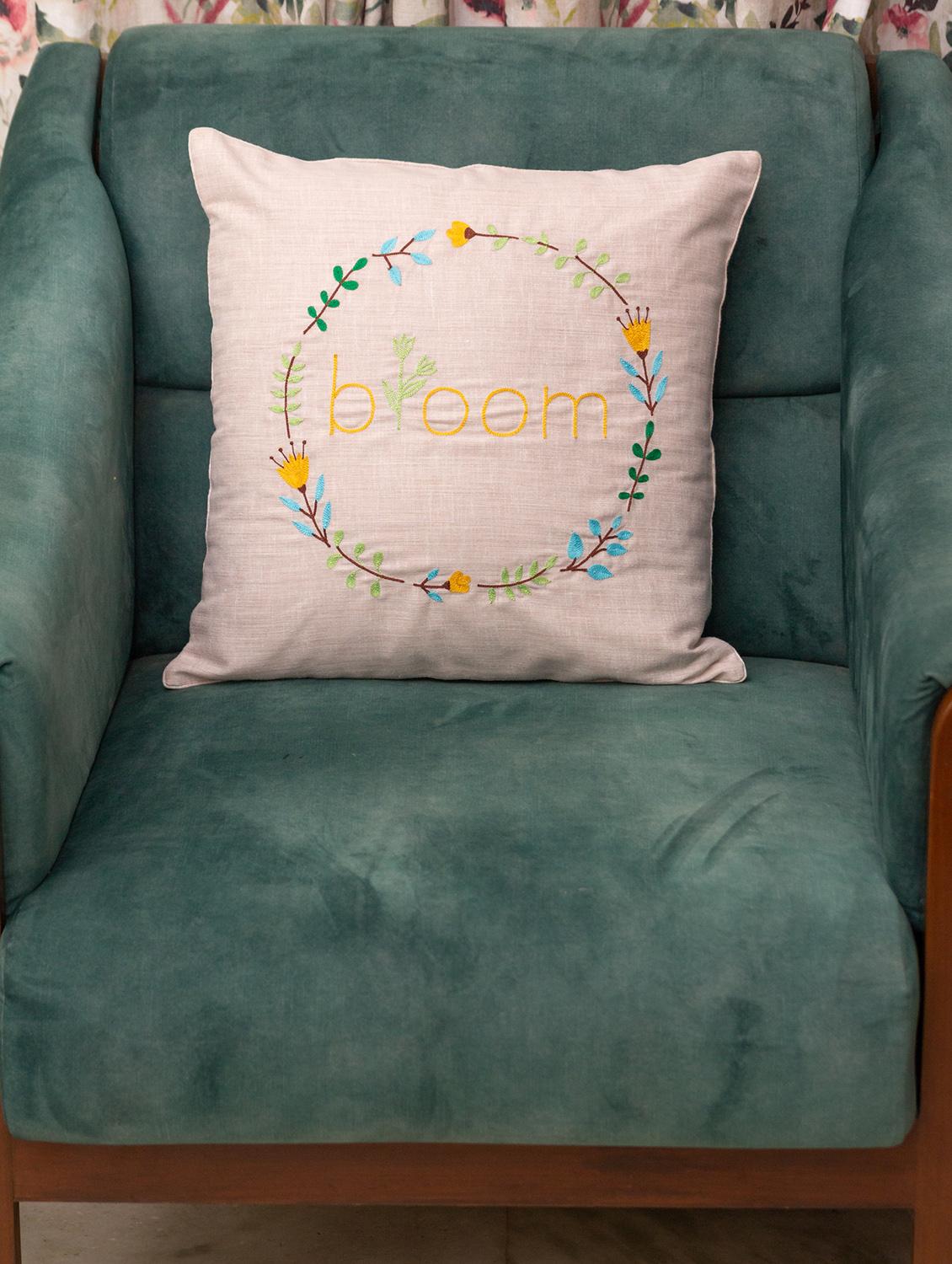 ccbloom embroidered cushion covers - 18032185 - Zoom Image - 0