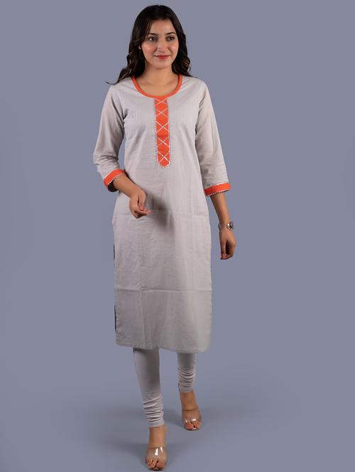 women's straight kurta - 18041162 -  Standard Image - 0