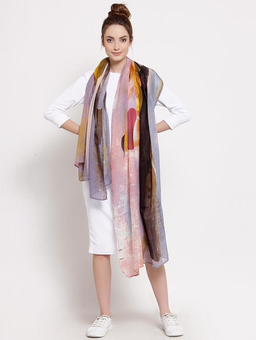 multi colored cotton stole - 18047762 - Very Small Image - 1