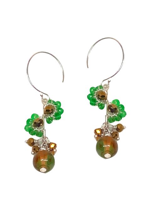 silver drop earring - 18049128 - Standard Image - 0