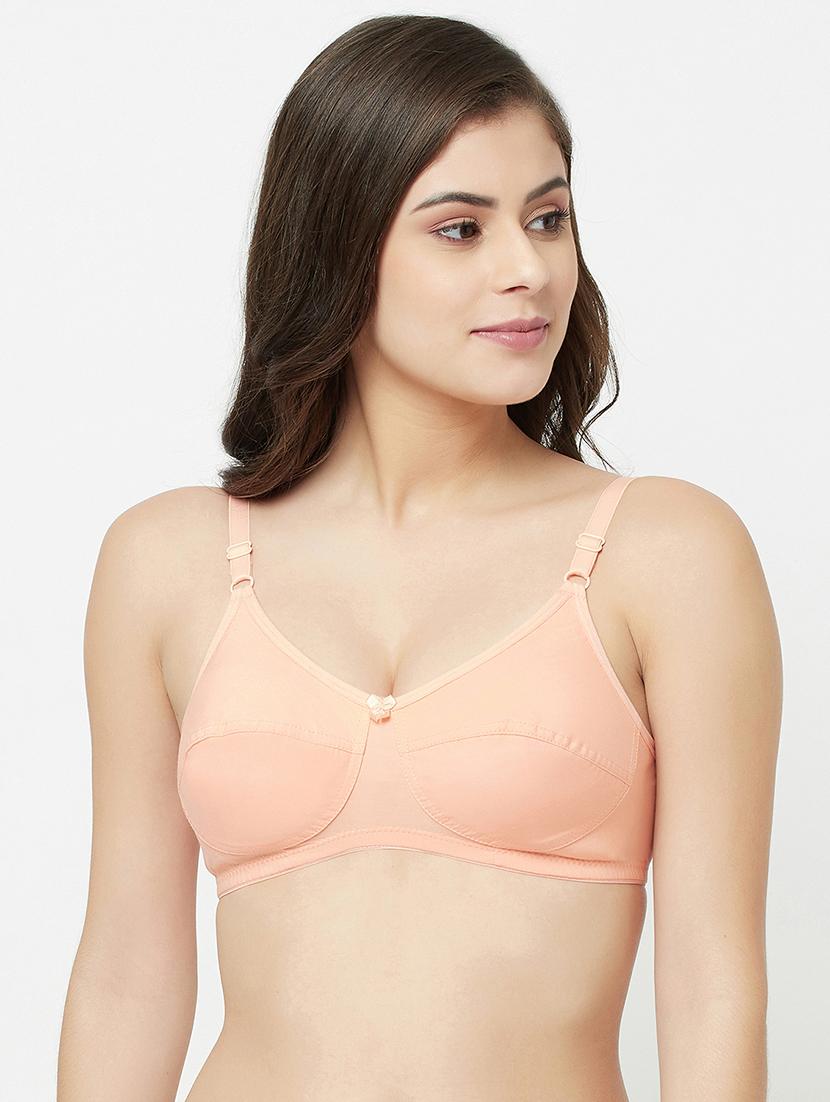 orange cotton blend tshirt bra - 18049388 - Zoom Image - 0