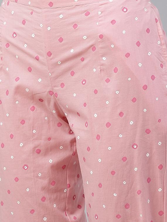 pink kurta pant set with dupatta - 18054206 - Standard Image - 3