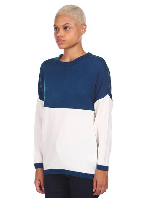 blue acrylic cardigan - 18070361 - Very Small Image - 1