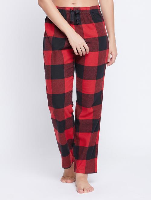 mid rise checkered pajama - 18080368 - Very Small Image - 1