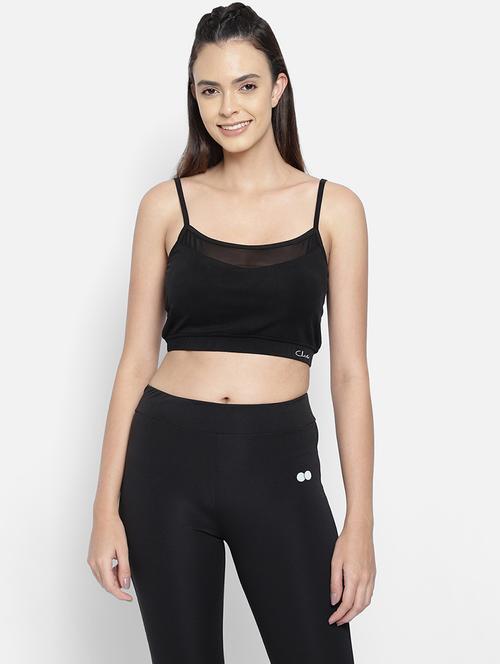 black solid camisole top - 18080772 - Standard Image - 0