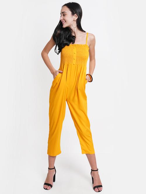 cami neck solid jumpsuit - 18113043 - Very Small Image - 1