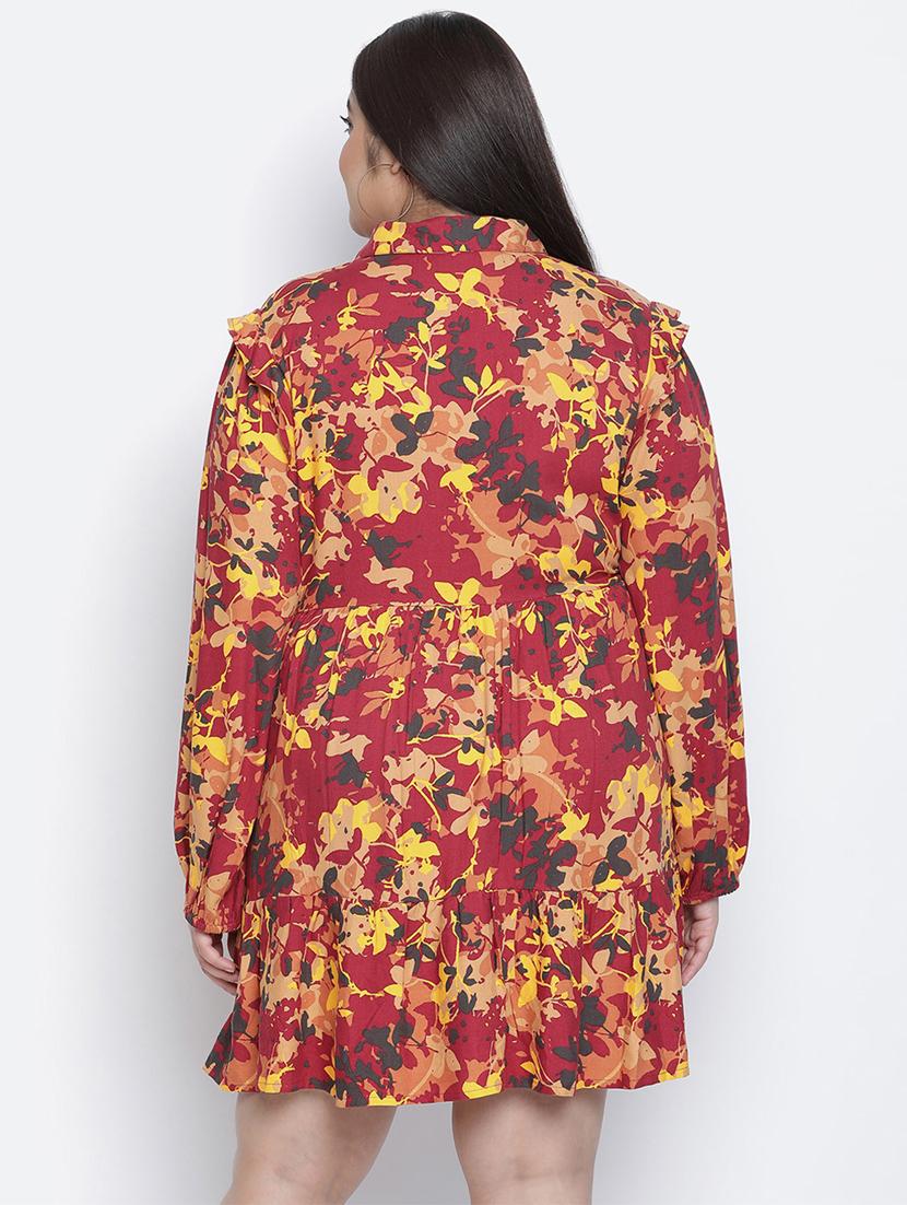 women's tiered dress floral dress - 18116225 - Standard Image - 2