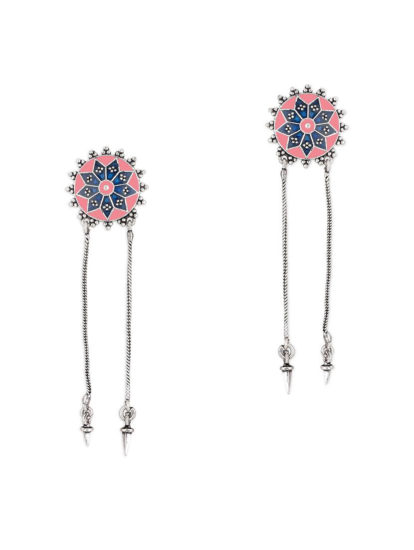 eye catchy stone stud beautifully design drop earrings - 18145209 -  Zoom Image - 0