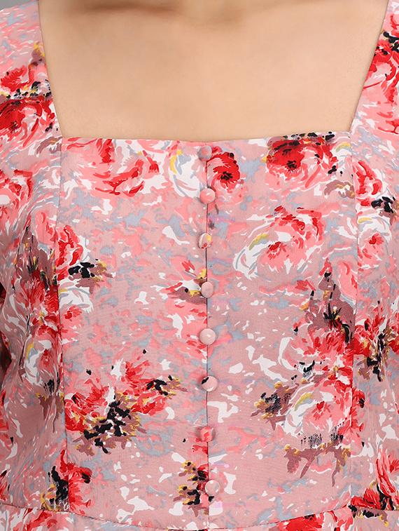 women's peplum square neck top - 18172483 - Zoom Image - 4