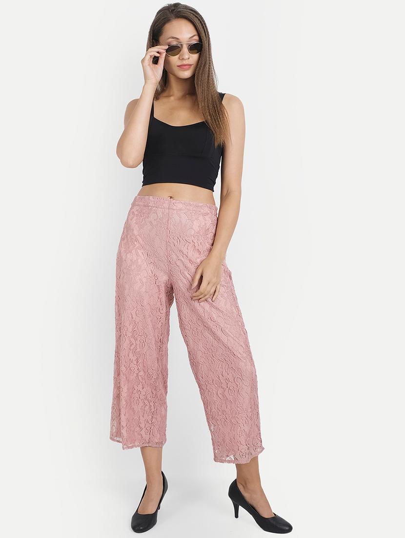mid rise laced palazzo - 18184865 - Standard Image - 3