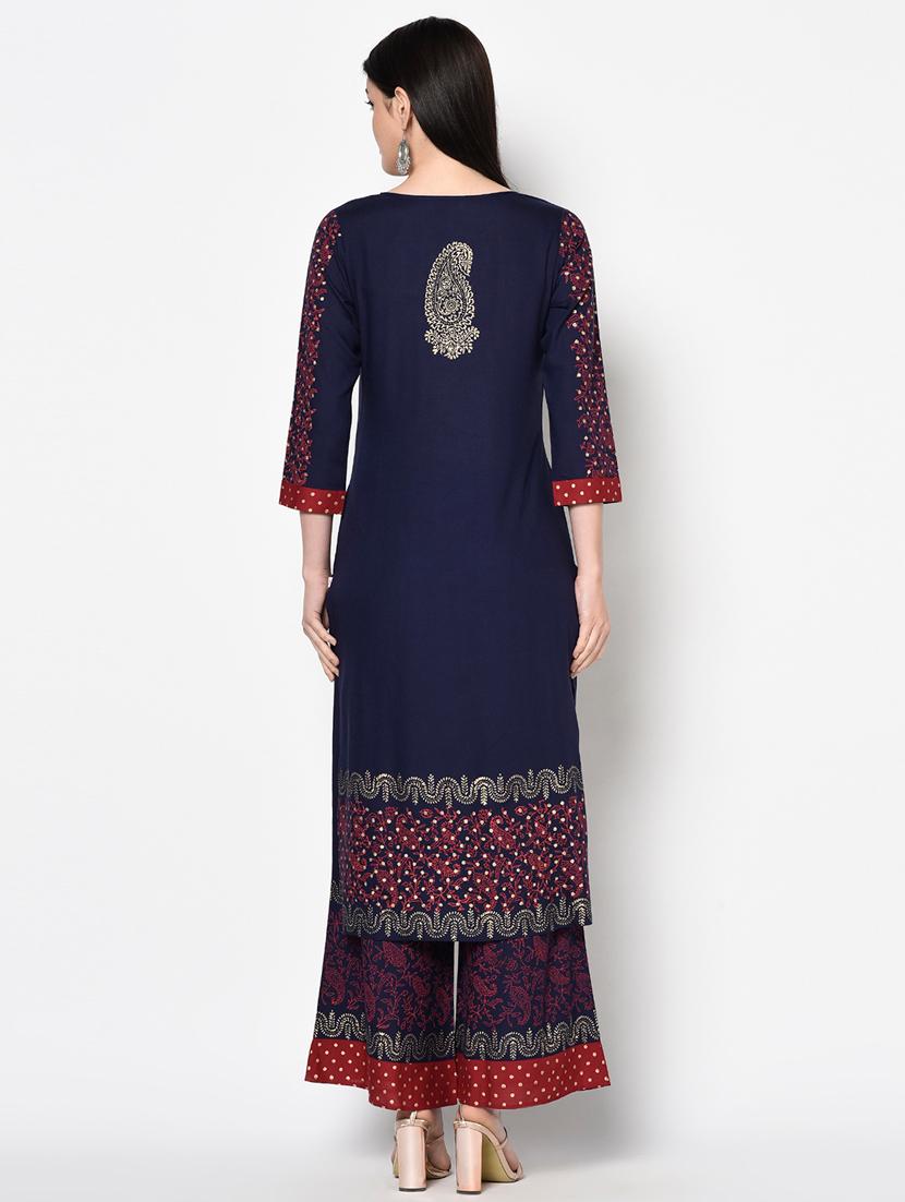 aniyah women printed straight kurta - 18192055 - Zoom Image - 4