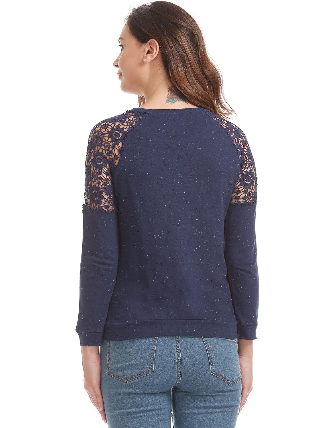 women's regular round neck top - 18195404 - Standard Image - 2