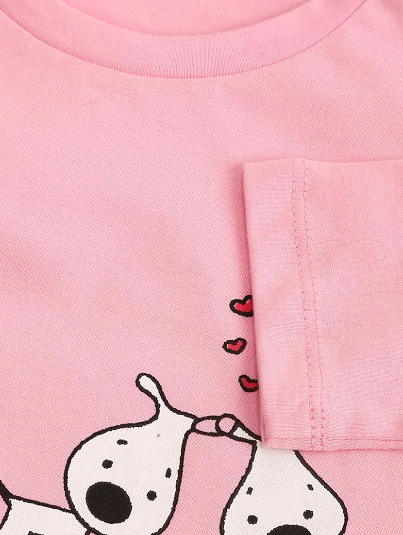 pink printed pyjama set nightwear - 18196375 - Standard Image - 5