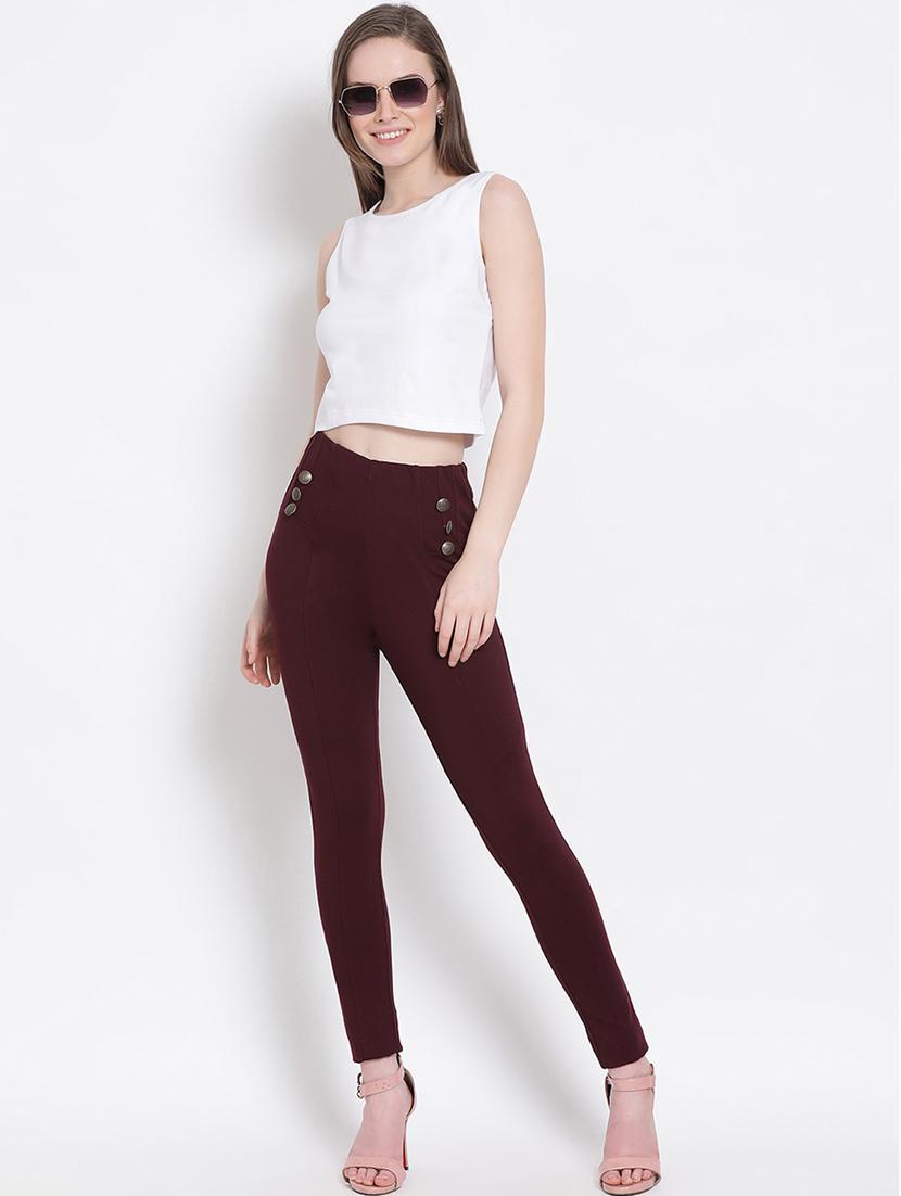 women's crop round neck top - 18204935 - Standard Image - 4