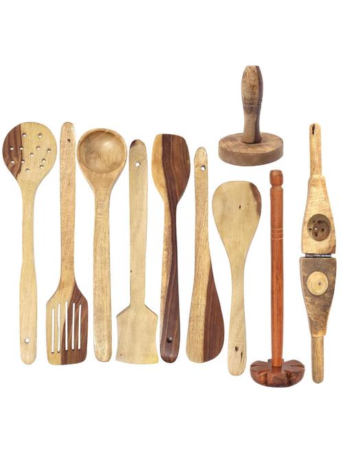 buzykart? wooden ladle set of 10 pieces - 18219018 - Standard Image - 0