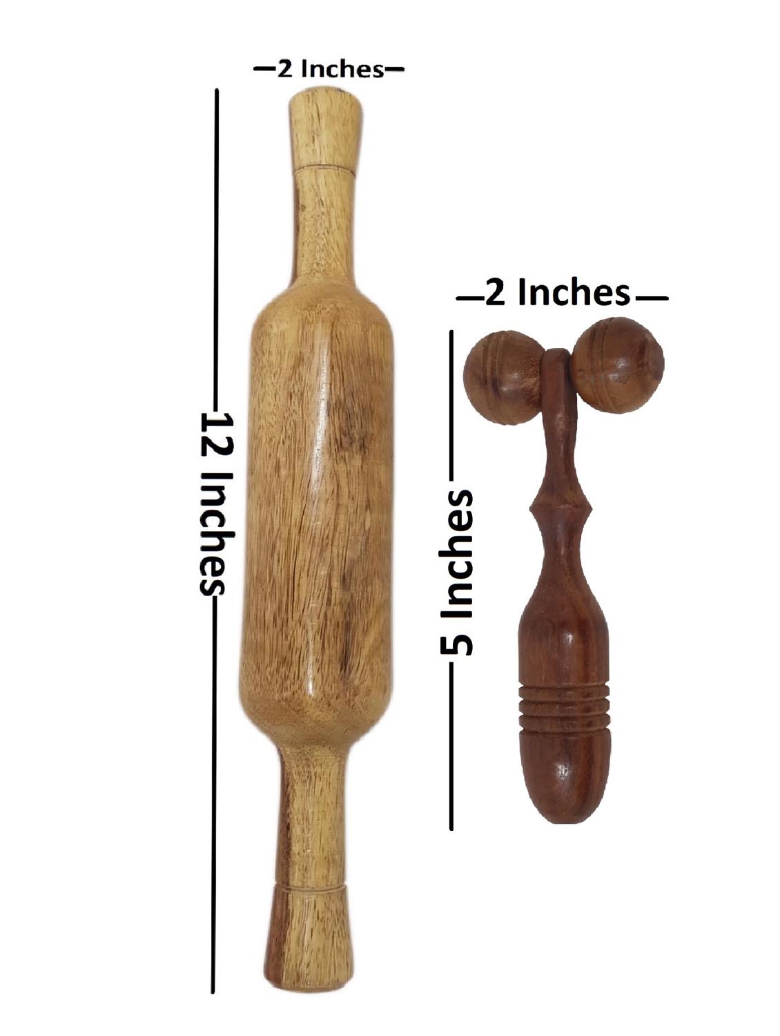 buzykart® hand made wooden belan rolling pin kitchen utensils - 18219314 - Zoom Image - 2
