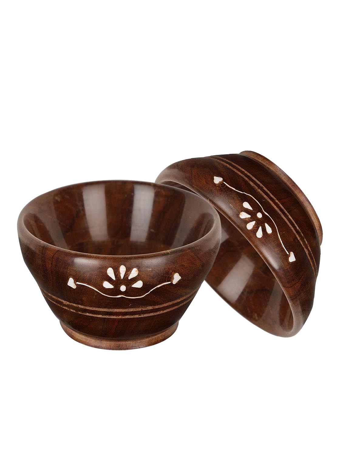 buzykart® wooden bowls (set of 2) wooden handmade cooking spoon set - 18219319 - Standard Image - 2