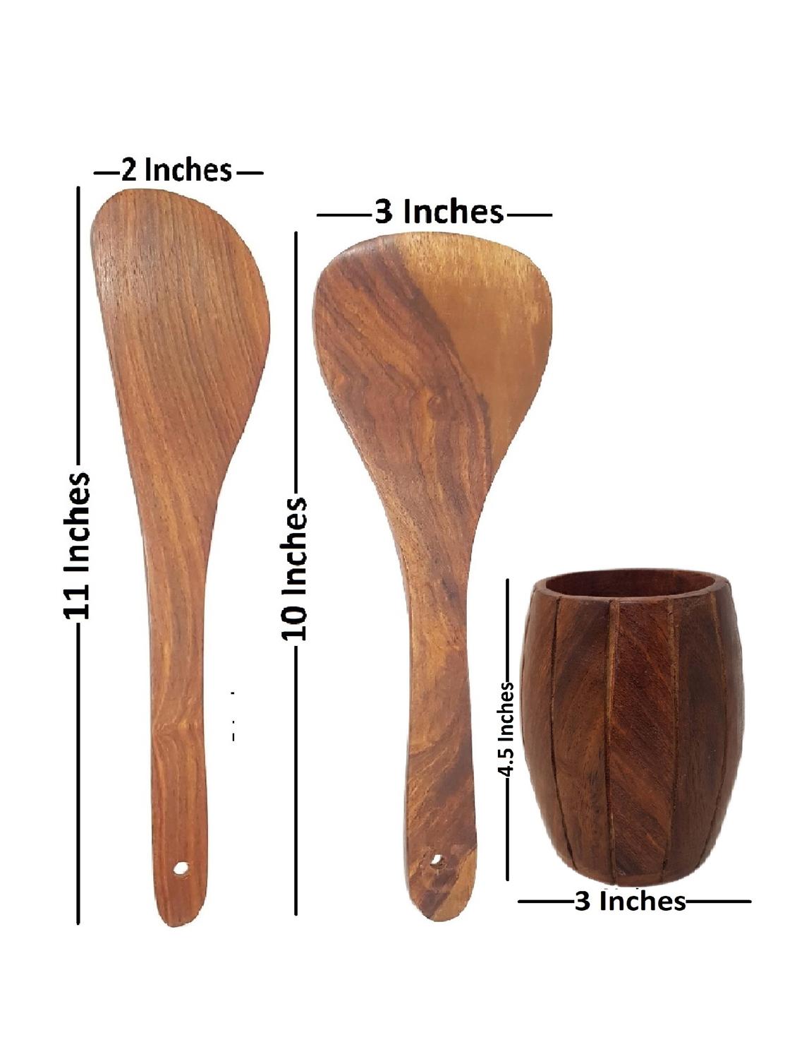 buzykart® wooden six spatula set with spatula stand - 18219331 - Zoom Image - 4