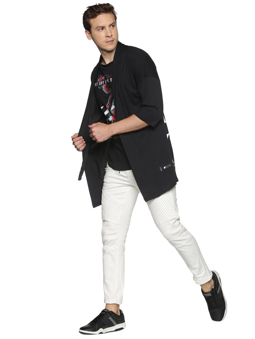 black back-printed cardigan - 18230879 - Standard Image - 3