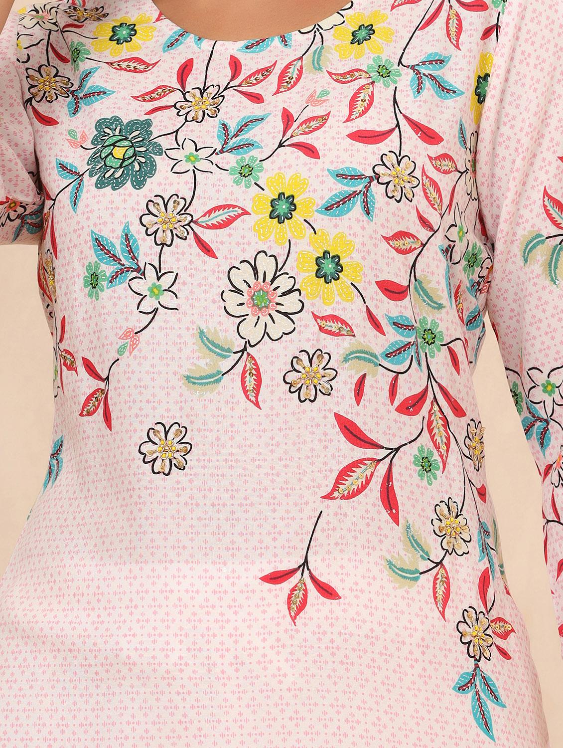 women's straight kurta - 18230892 - Standard Image - 3