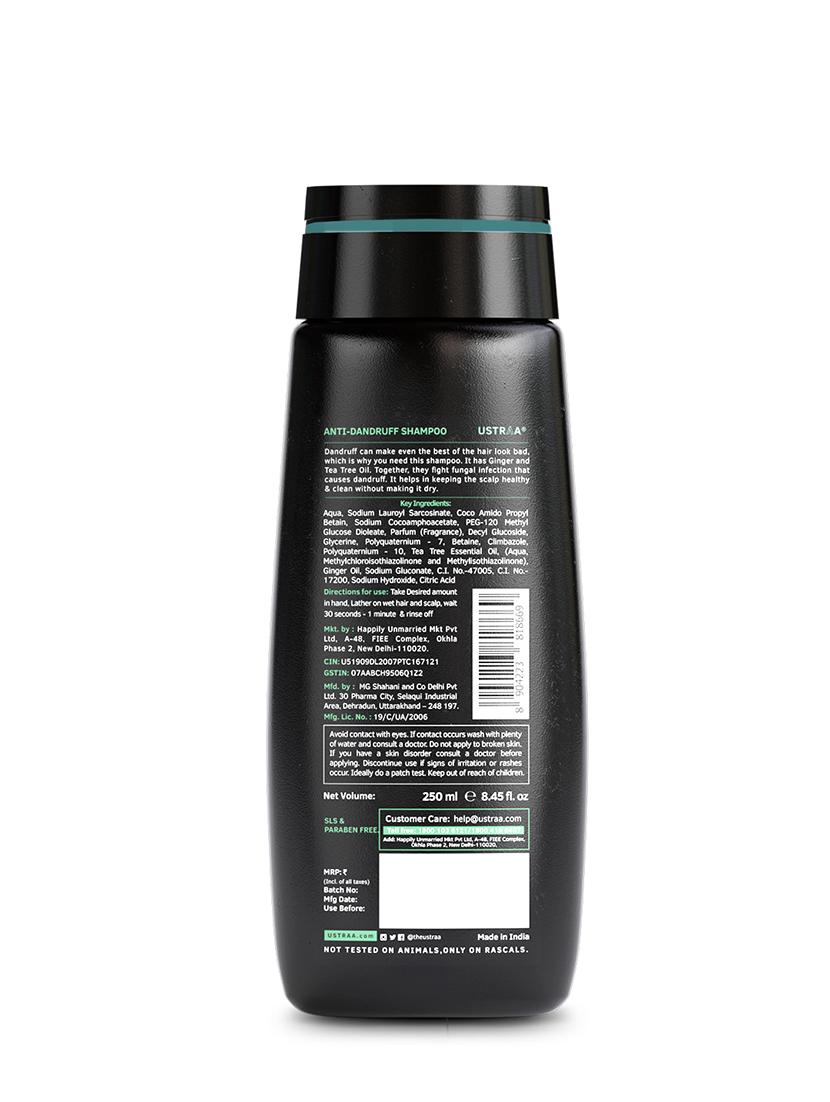 ustraa anti dandruff hair serum 200ml, anti dandruff shampoo 250ml & conditioner dailyt-use 100g - 18235888 - Zoom Image - 6