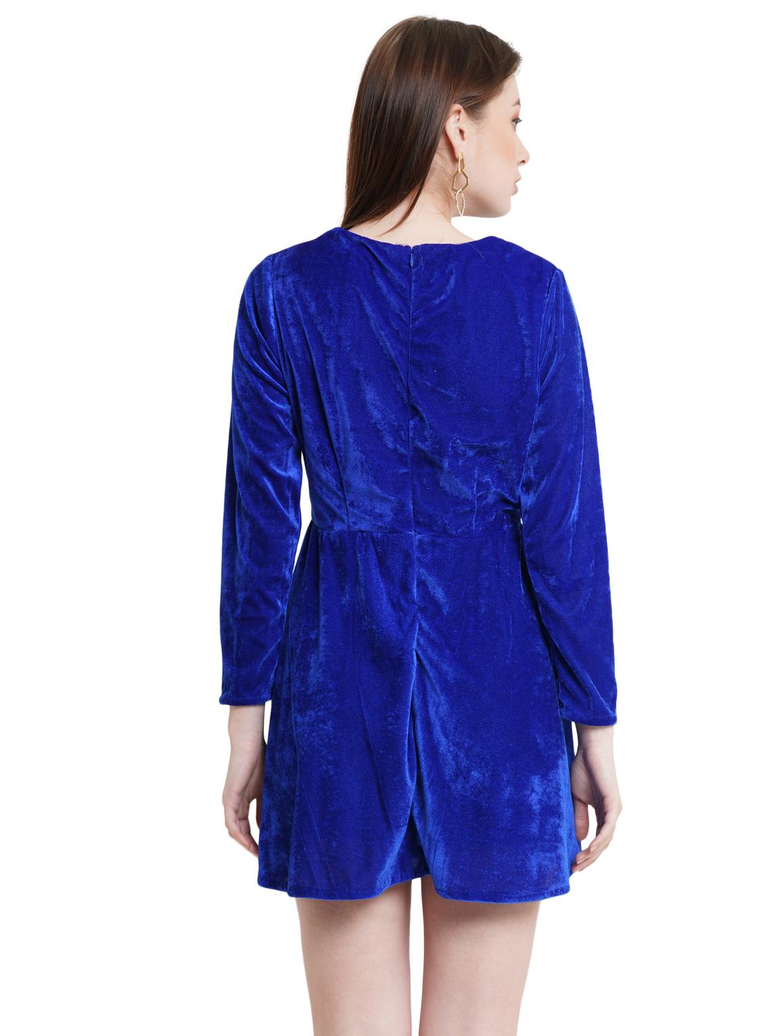 women's fit & flare solid dress - 18240094 - Standard Image - 2