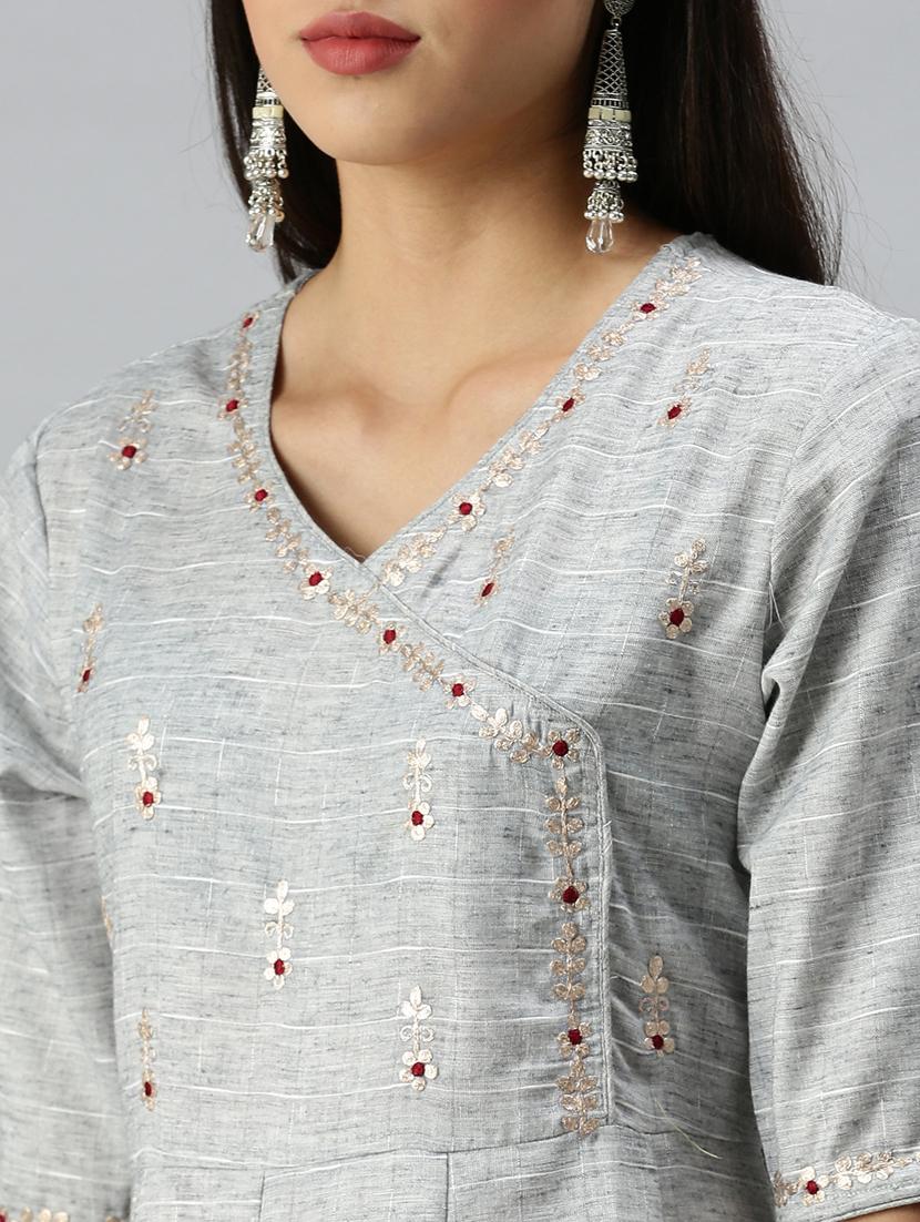 women's flared kurta - 18249161 - Standard Image - 3