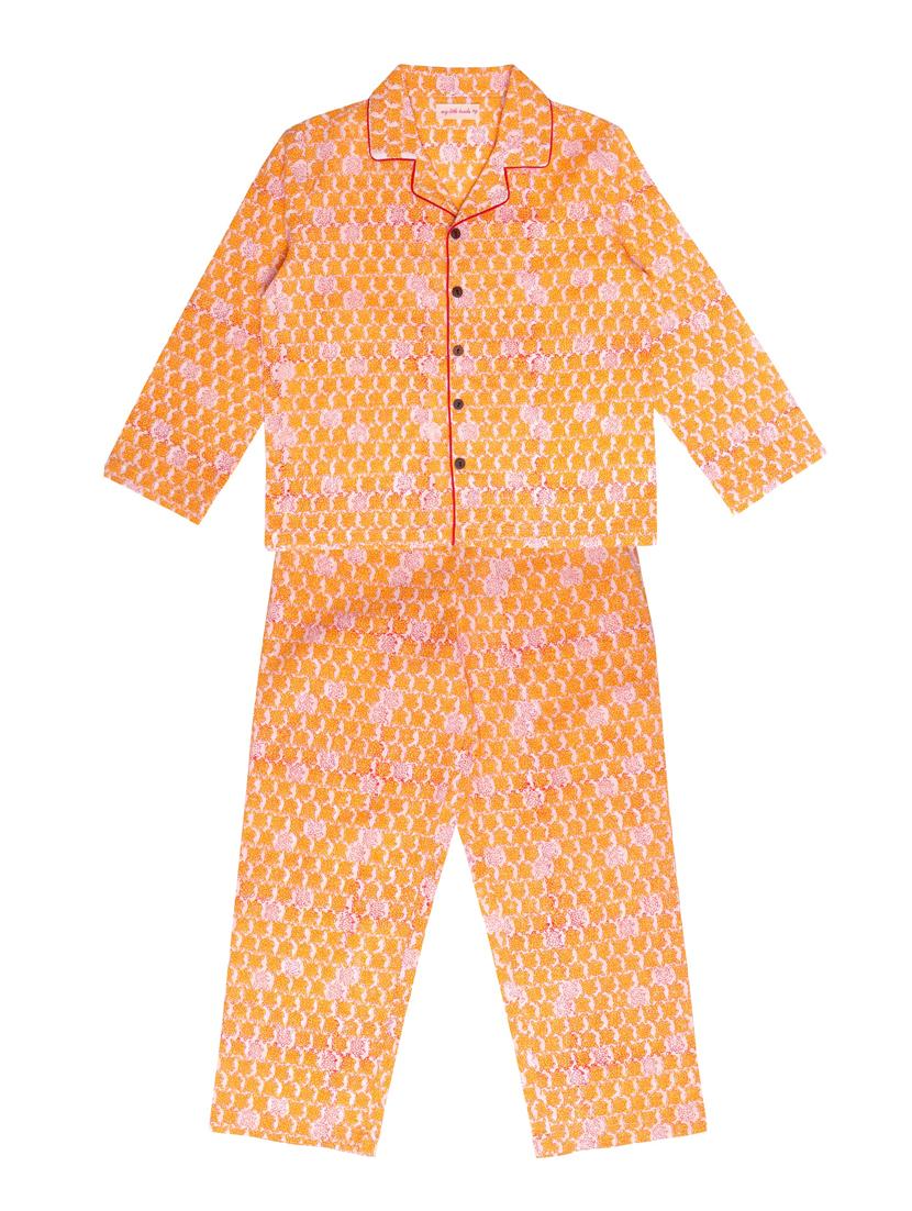 yellow printed nightwear pyjama set  - 18251533 -  Standard Image - 0