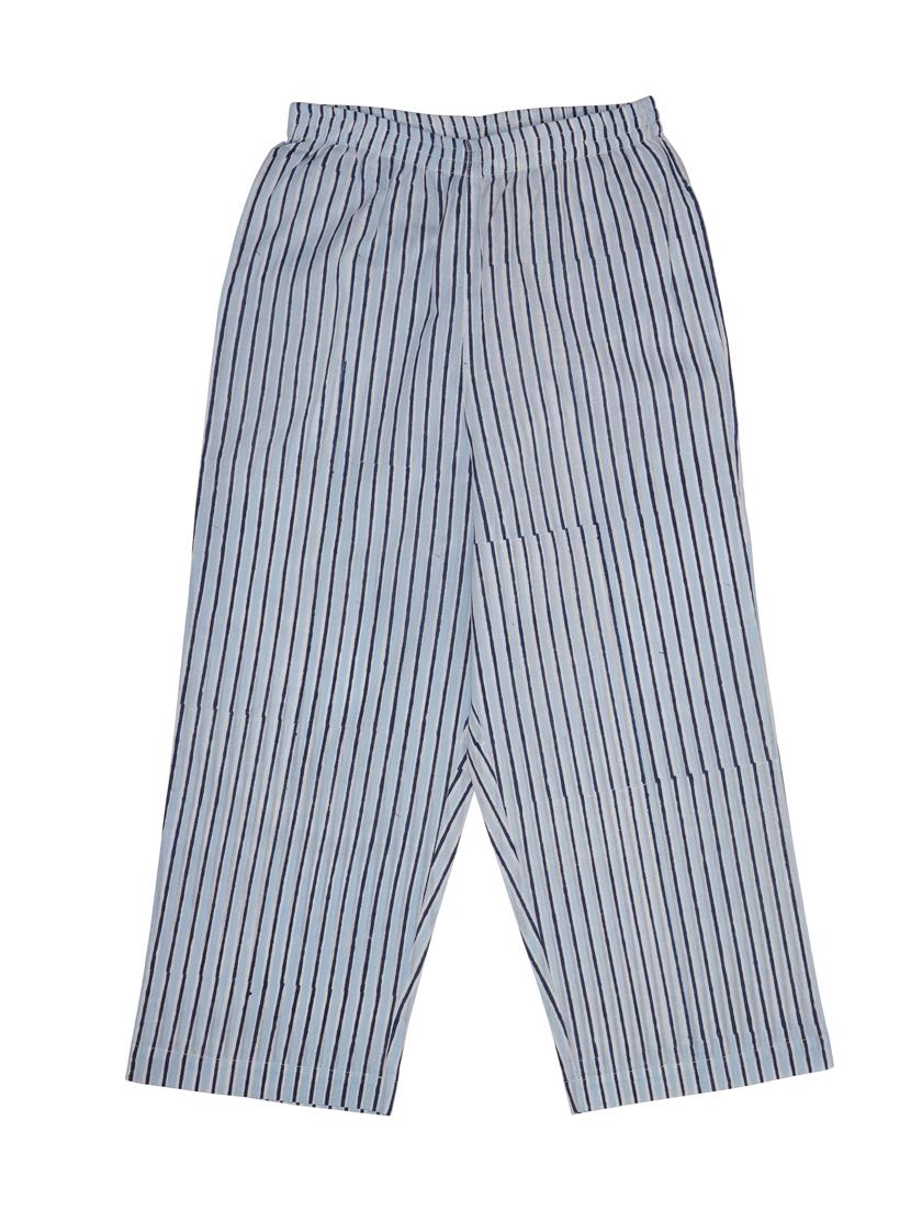 blue printed nightwear pyjama set - 18251537 - Standard Image - 3