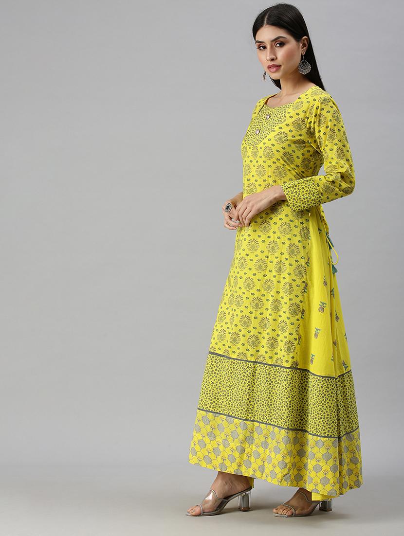 lime printed suit set - 18260915 - Standard Image - 2