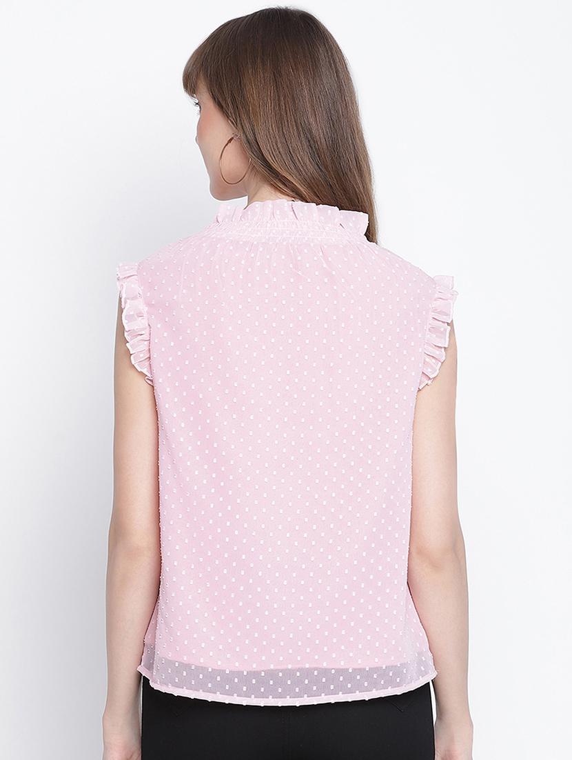 women's straight round neck top - 18262082 - Standard Image - 2