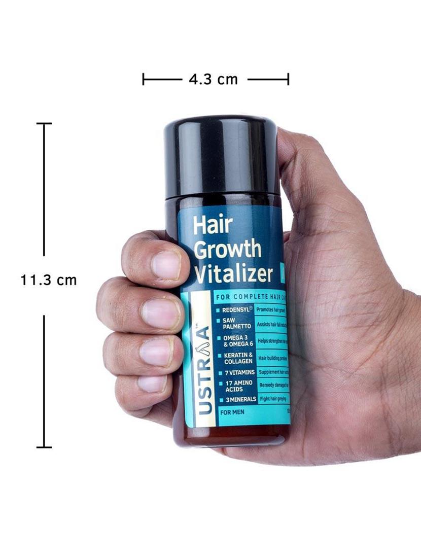 ustraa hair vitalizer kit (hair vitalizer shampoo - 250ml & hair growth vitalizer - 100ml) - 18270616 - Zoom Image - 7