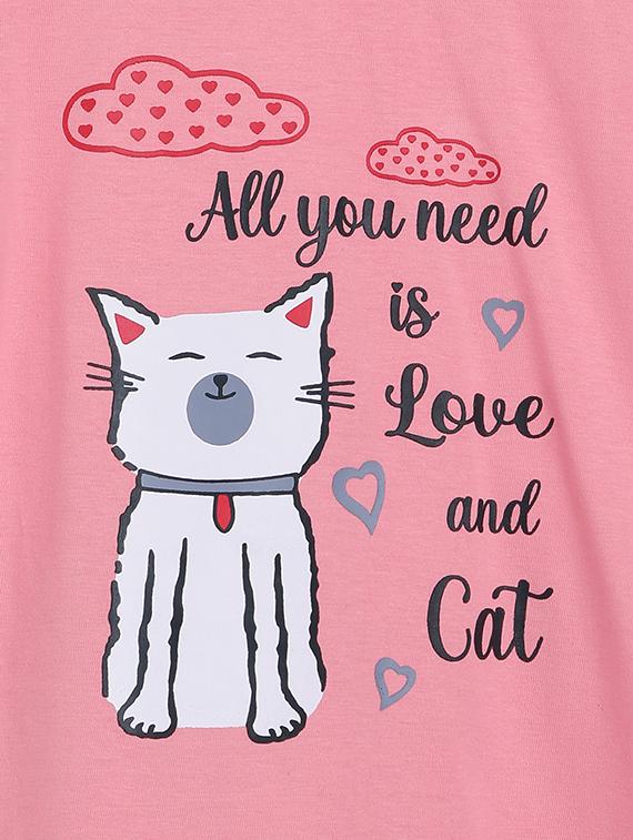 pink printed shorts set nightwear - 18271915 - Standard Image - 4