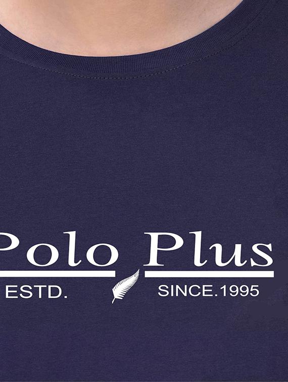 navy blue chest printed t-shirt - 18272710 - Standard Image - 3
