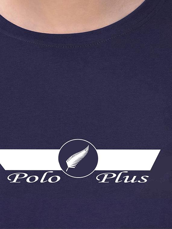 navy blue chest printed t-shirt - 18272715 - Standard Image - 3