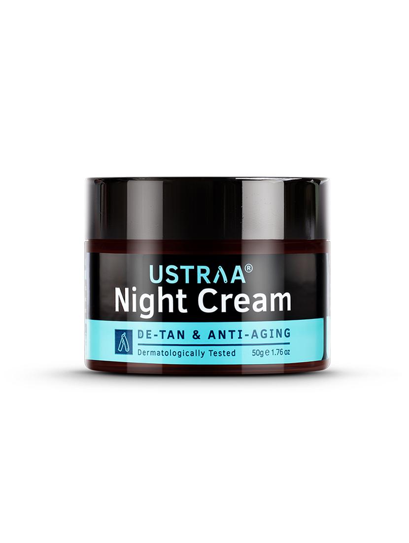 ustraa night cream - de-tan and anti-aging-50g & hair growth vitalizer-100ml - 18274742 - Standard Image - 3