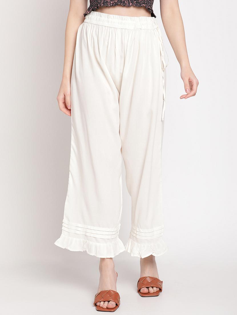 mid rise solid palazzo - 18277277 - Zoom Image - 0