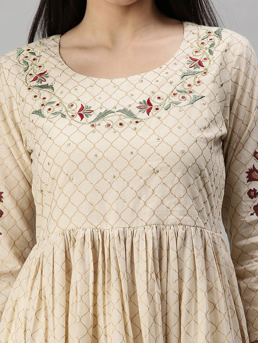 women's flared kurta - 18285007 - Standard Image - 4
