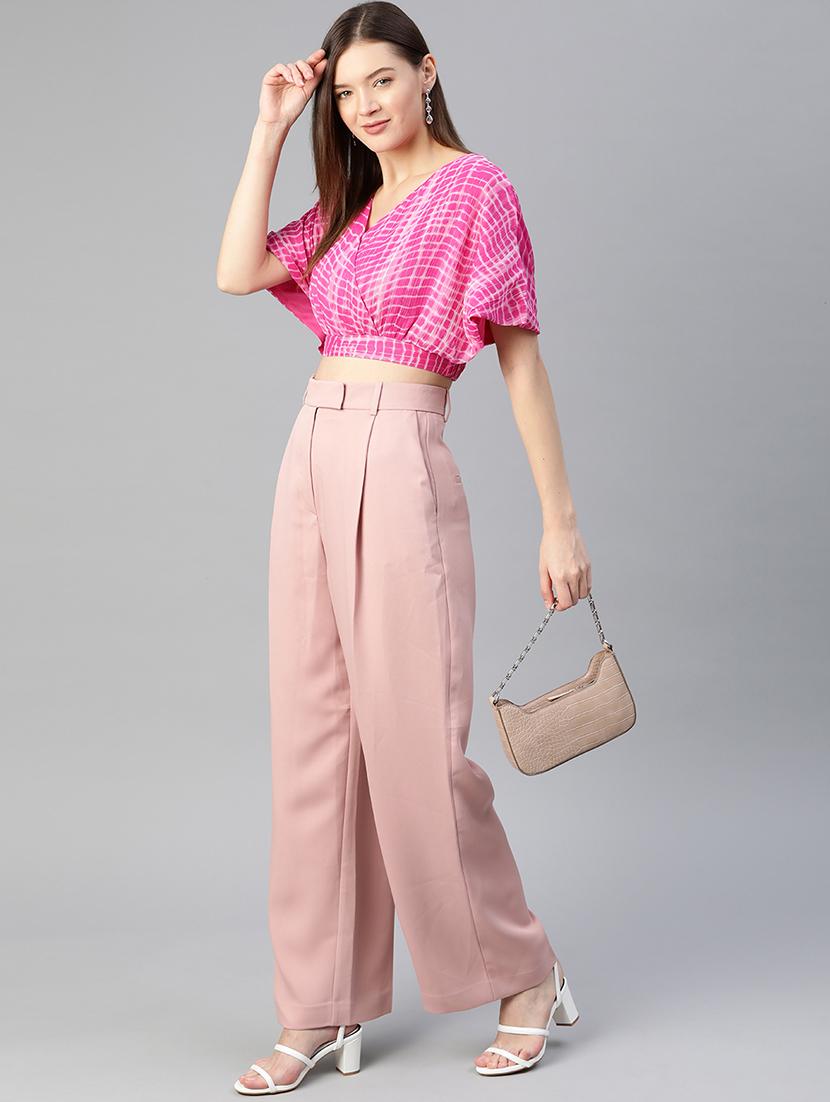 women's wrap v neck top - 18290028 - Zoom Image - 3
