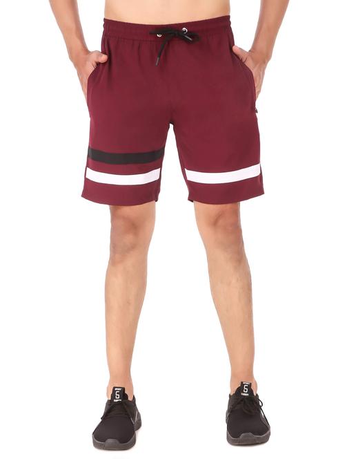 red color block short - 18292386 - Very Small Image - 1