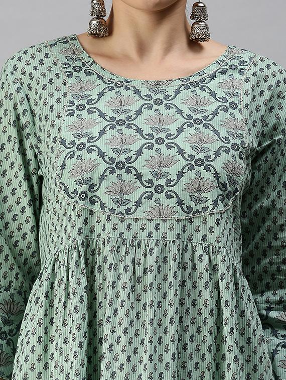 women's tiered kurta - 18292910 - Zoom Image - 4