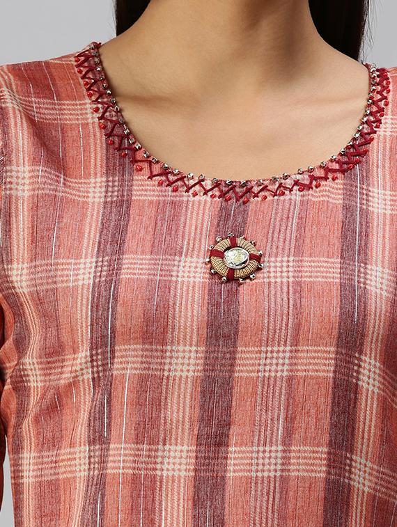 women's straight kurta - 18294594 - Standard Image - 3