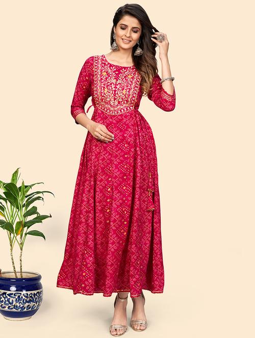 women's flared kurta - 18298265 - Very Small Image - 1