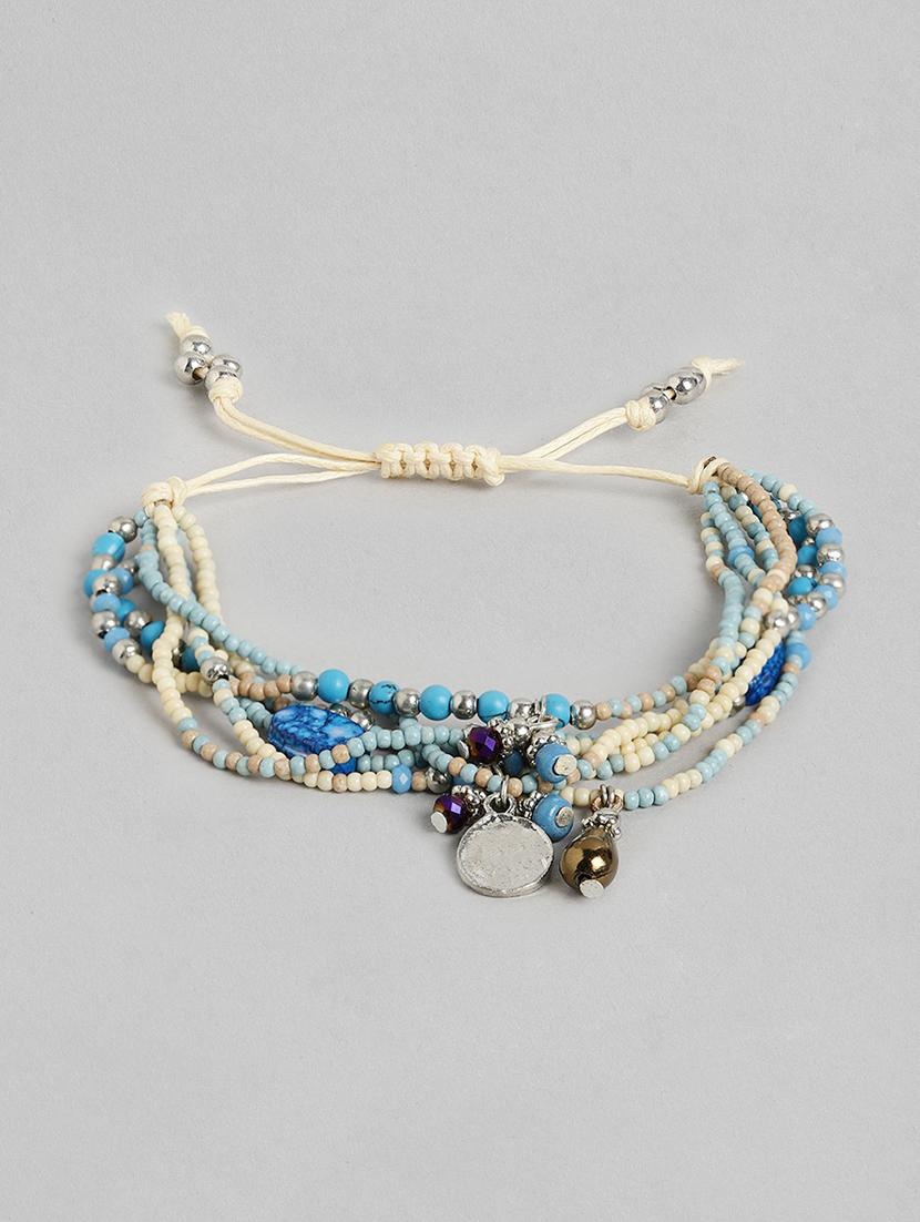 blue metal links bracelet